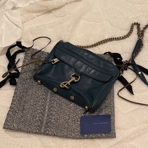 Rebecca Minkoff Teal Leather Crossbody Bag